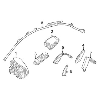 Mercedes-Benz OE - Restraint Systems - Air Bag Components (Air Bags), (Coupe)