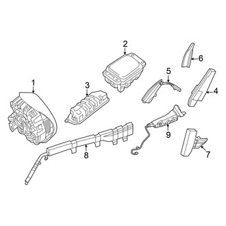 Mercedes-Benz OE - Restraint Systems - Air Bag Components (Air Bags), (Convertible)