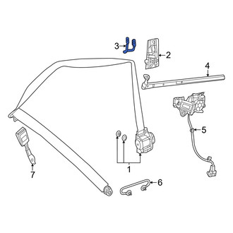 Mercedes-Benz OE - Left Seat Belt Guide Bracket