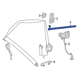 Mercedes-Benz OE - Front Left Automatic Seat Belt Track