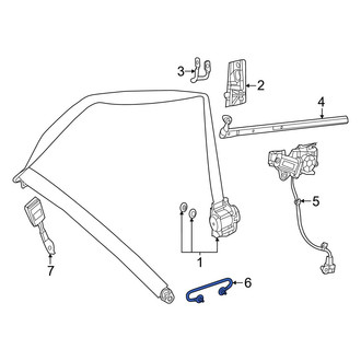 Mercedes-Benz OE - Front Lower Seat Belt Guide