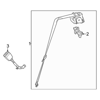 Mercedes-Benz OE - Restraint Systems - Rear Seat Belts (Coupe)