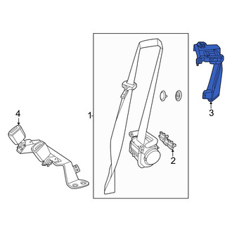 Mercedes-Benz OE - Rear Left Seat Belt Guide