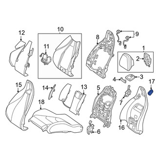 Mercedes-Benz OE - Front Right Seat Belt Guide