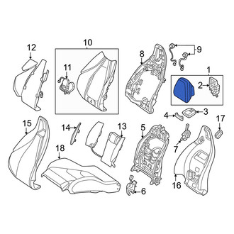 Mercedes-Benz OE - Front Left Headrest