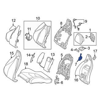 Mercedes-Benz OE - Front Left Folding Seat Latch