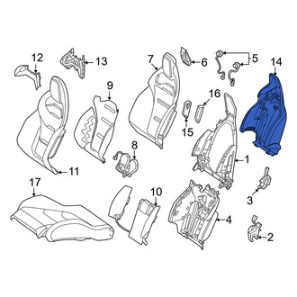 Mercedes-Benz OE - Front Right Seat Back Panel