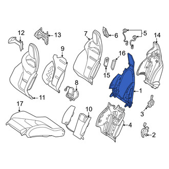 Mercedes-Benz OE - Front Right Outer Seat Back Frame