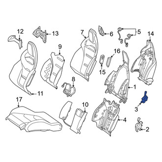 Mercedes-Benz OE - Front Right Folding Seat Latch