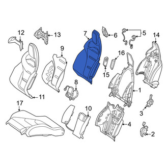 Mercedes-Benz OE - Front Left Seat Back Cushion