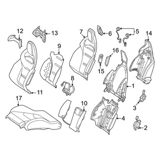 Mercedes-Benz OE - Seats & Tracks - Passenger Seat Components (AMG Performance Seat)