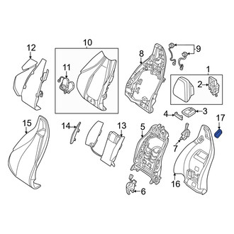Mercedes-Benz OE - Front Left Seat Belt Guide