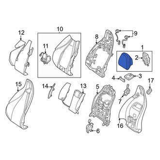 Mercedes-Benz OE - Front Left Headrest