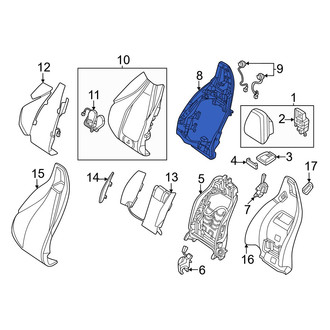 Mercedes-Benz OE - Front Right Outer Seat Back Frame