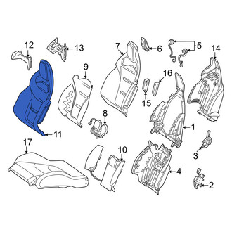 Mercedes-Benz OE - Front Left Seat Back Cushion Cover
