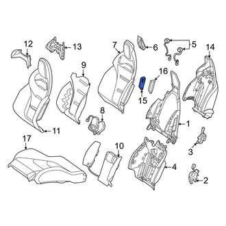 Mercedes-Benz OE - Front Left Seat Belt Guide