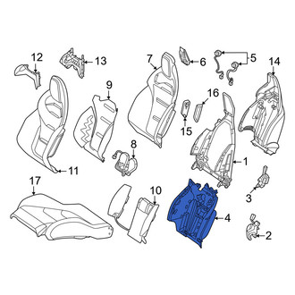 Mercedes-Benz OE - Front Left Inner Seat Back Frame