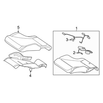 Mercedes-Benz OE - Seats & Tracks - Driver Seat Components (Seat Cushion, Standard Seat)