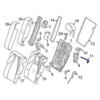 Mercedes-Benz OE - Left Upper Seat Back Frame Bracket