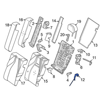 Mercedes-Benz OE - Left Lower Seat Back Frame Bracket
