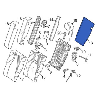 Mercedes-Benz OE - Rear Left Seat Back Panel