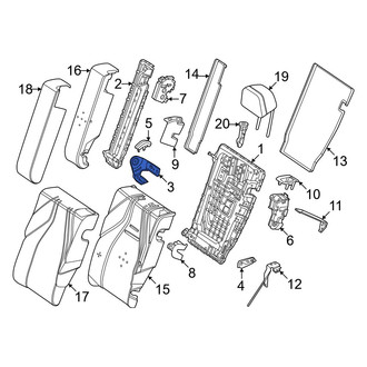 Mercedes-Benz OE - Rear Left Seat Hinge