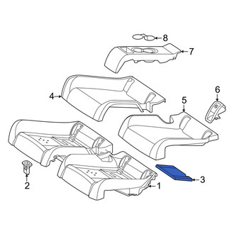 Mercedes-Benz OE - Rear Seat Cushion Pad