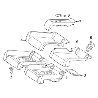Mercedes-Benz OE - Seats & Tracks - Rear Seat Components (Seat Cushion Components), (Coupe)