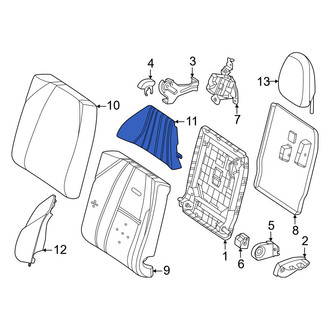 Mercedes-Benz OE - Rear Left Upper Seat Back Cushion