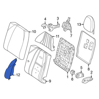 Mercedes-Benz OE - Rear Right Seat Back Bolster Cushion Cover