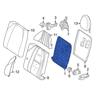 Mercedes-Benz OE - Rear Left Seat Back Frame