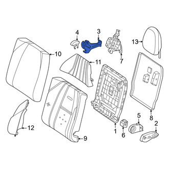 Mercedes-Benz OE - Rear Center Seat Hinge