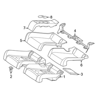 Mercedes-Benz OE - Seats & Tracks - Rear Seat Components (Seat Cushion Components), (Convertible)
