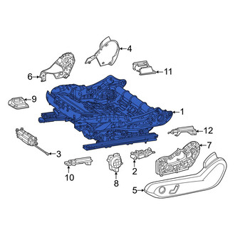 Mercedes-Benz OE - Front Left Seat Track