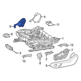 Mercedes-Benz OE - Left Inner Seat Trim Panel Bracket