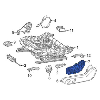 Mercedes-Benz OE - Left Outer Seat Trim Panel Bracket