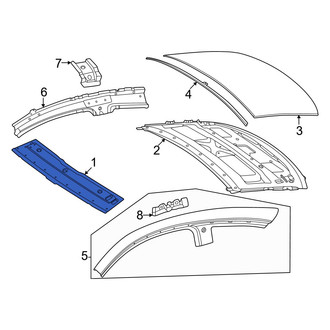 Mercedes-Benz OE - Front Roof Header Panel
