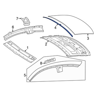 Mercedes-Benz OE - Roof Panel Seal