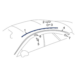 Mercedes-Benz OE - Left Roof Drip Molding