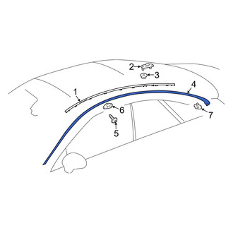 Mercedes-Benz OE - Left Roof Molding