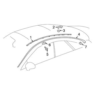 Mercedes-Benz OE - Roof - Exterior Trim (Coupe)