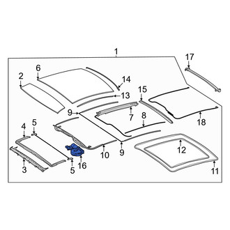 Mercedes-Benz OE - Sunroof Motor