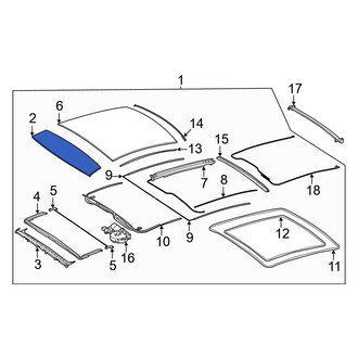 Mercedes-Benz OE - Roof Panel Glass
