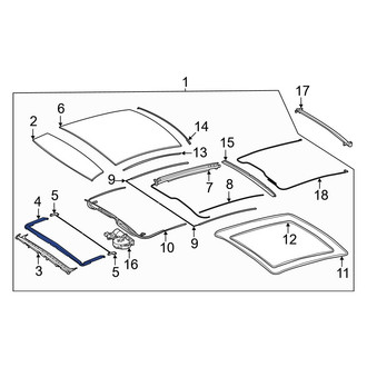 Mercedes-Benz OE - Sunroof Deflector
