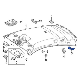 Mercedes-Benz OE - Left Headliner Bracket