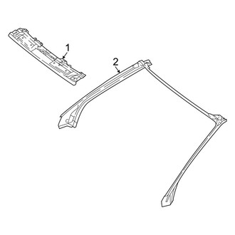 Mercedes-Benz OE - Roof - Windshield Header & Components (Convertible)