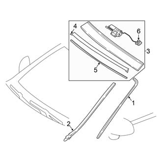 Mercedes-Benz OE - Roof - Exterior Trim (Convertible)