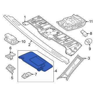 Mercedes-Benz OE - Left Sun Visor