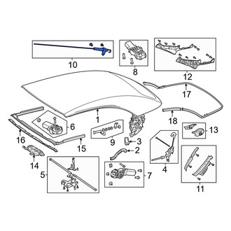 Mercedes-Benz OE - Convertible Top Cable