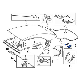 Mercedes-Benz OE - Convertible Top Frame Guide